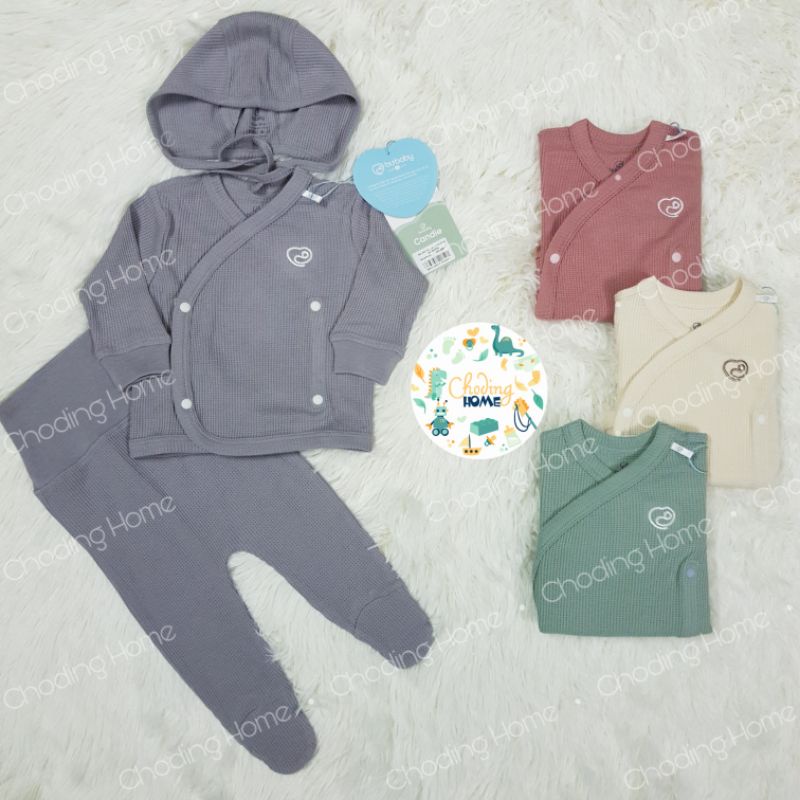 Set Sơ Sinh Len Mỏng BU Waffle B43 • NewBorn 0-3M 3-6M • Choding Home