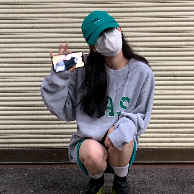 NRVP Áo Hoodie Thiết Kế Đơn Giản Thời Trang Hàn Quốc Cho Nữ