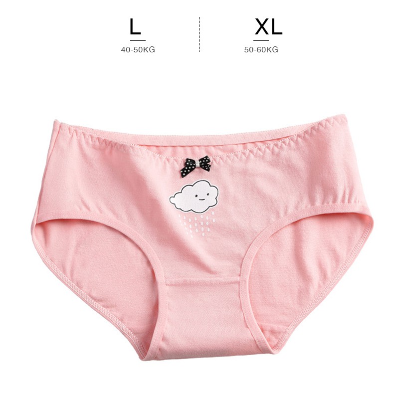 Quần lót nữ cotton cao cấp co giãn kháng khuẩn in hình đáng yêu dễ thương QL44 | BigBuy360 - bigbuy360.vn