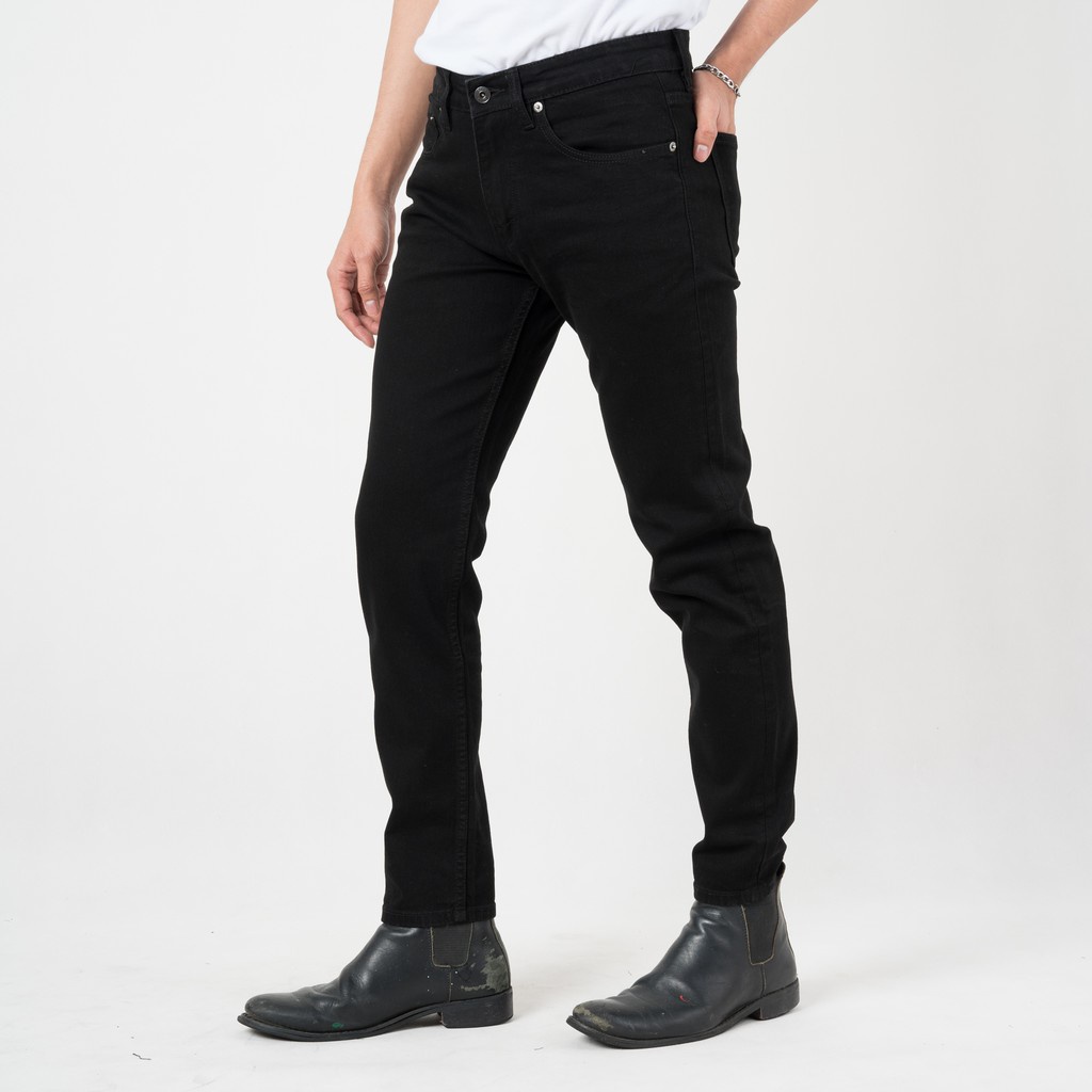 Quần Jean nam Kenta đen slimfit cơ bản QJD0053