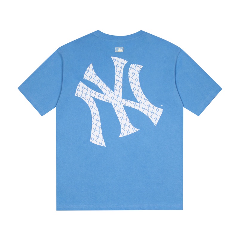 ❤❀  ❤ Áo Thun Cotton Ngắn Tay Thêu Họa Tiết MLB NY Thời Trang Chất Lượng Cao Cho Cặp Đôi