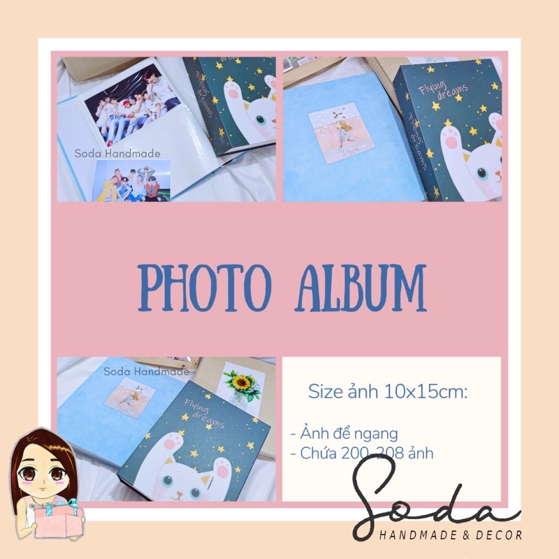 [Album cài ảnh 10x15 cm] Album ảnh bìa cứng cáp