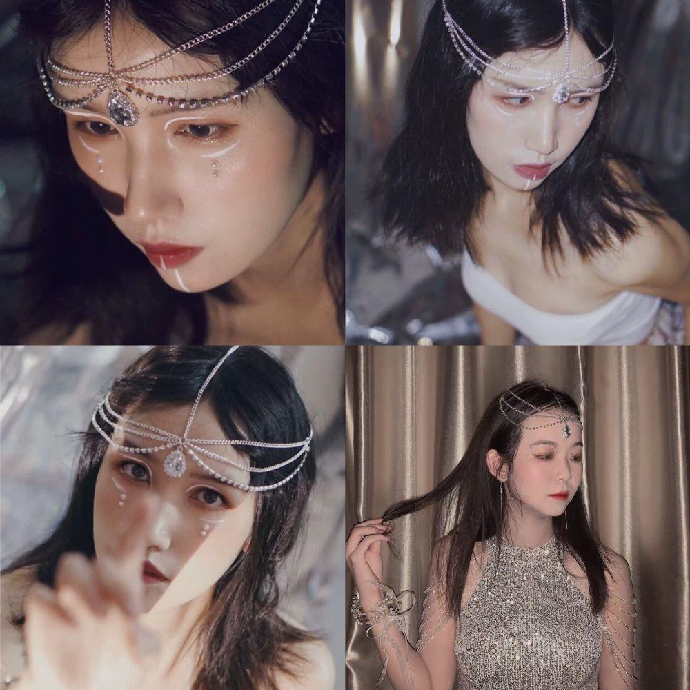 Phụ Kiện Cài Tóc Dạng Chuỗi Phong Cách Bohemian Sang Trọng Cho Nữ