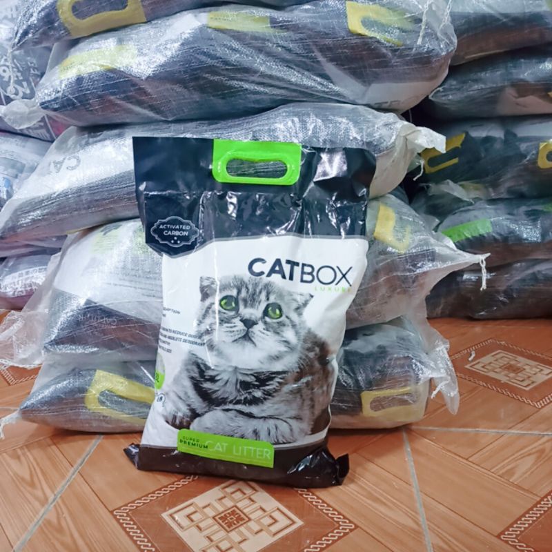 Cát vệ sinh cho mèo CATBOX bổ sung than hoạt tính khử mùi