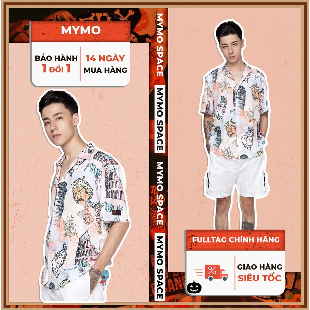 [FULLTAG CHÍNH HÃNG] Áo Sơmi Họa Tiết Mèo CRAYYON SS2 | Sơ Mi Lụa Mềm CNK 100% | CHUẨN CAO CẤP 1:1 LOCAL BRAND