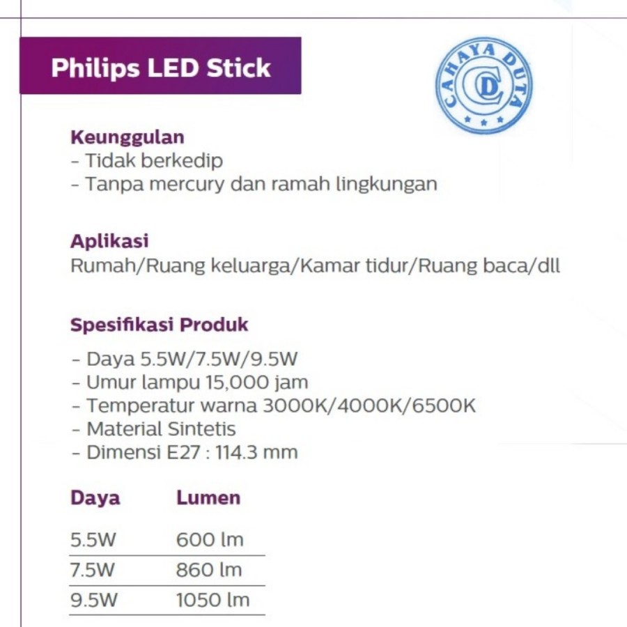 Bóng đèn LED Philips 6W siêu sáng