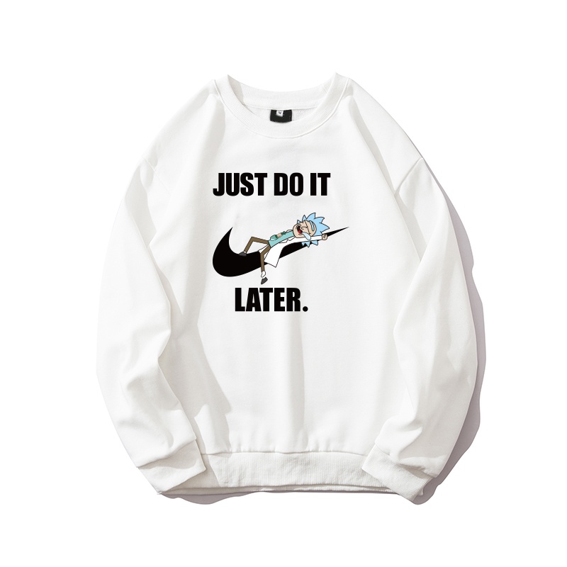 Áo hoodie nỉ cho nam form rộng Familylove – Áo mùa đông Nam nữ Thông điệp Just Do It Later - Let free