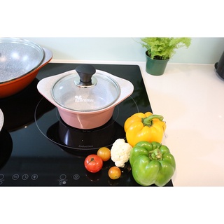 Nồi Đúc Vân Đá ECORAMIC HÀN QUỐC 16CM đáy ga