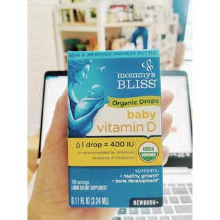 Vitamin D Cho Bé Mommy's Bliss Baby Multivitamin Organic Drops