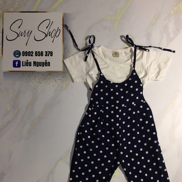 Set yếm cho bé gái