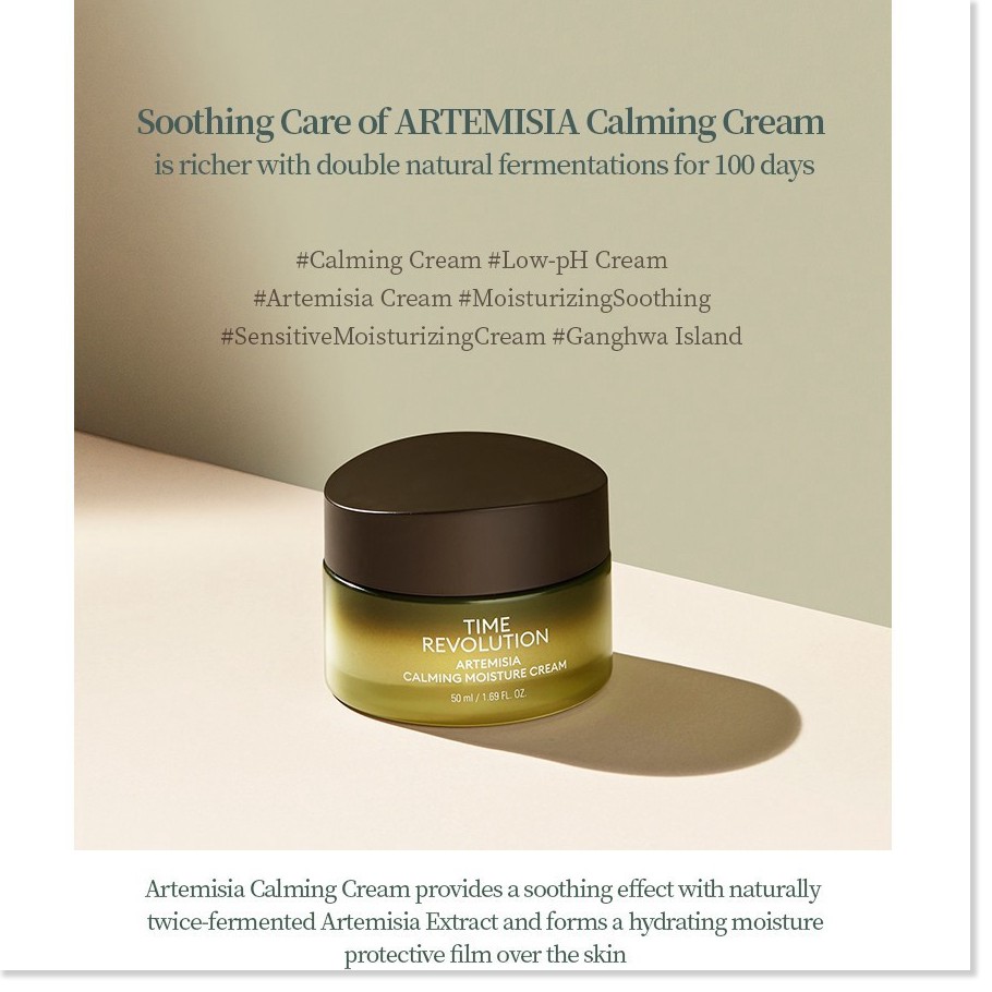 [Mã giảm giá shop] Kem Dưỡng Da Tinh Chất Ngải Cứu Missha Time Revolution Artemisia Calming Moisture Cream 50ml