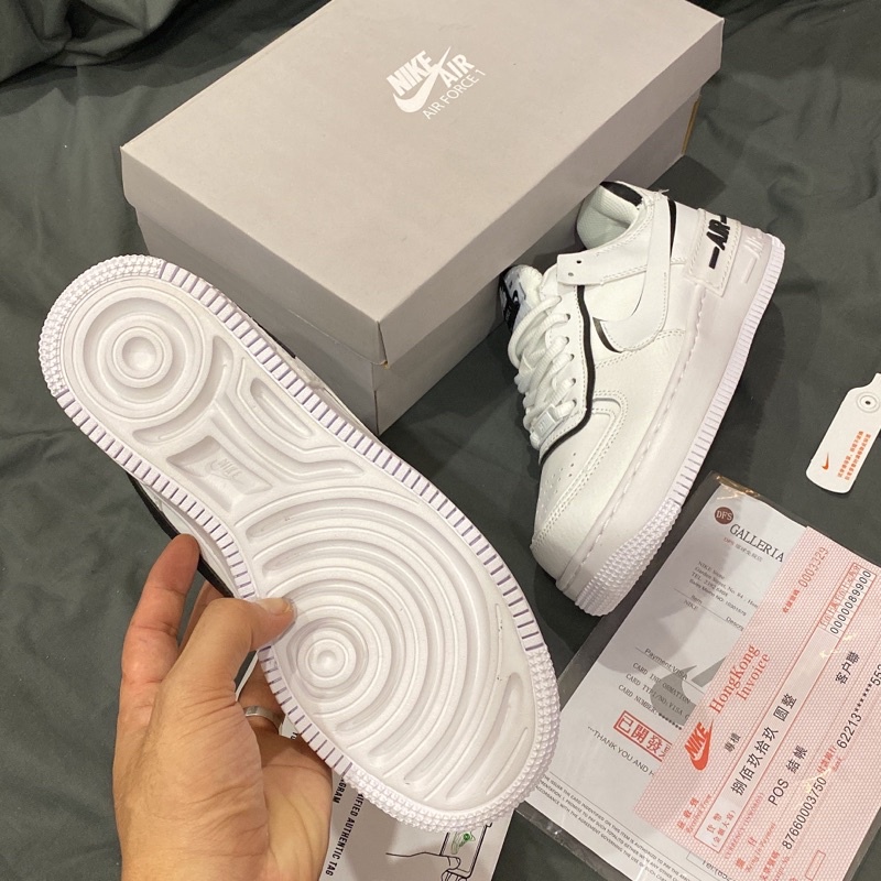 GIÀY AF1 SHADOW WHITE BLACK SC