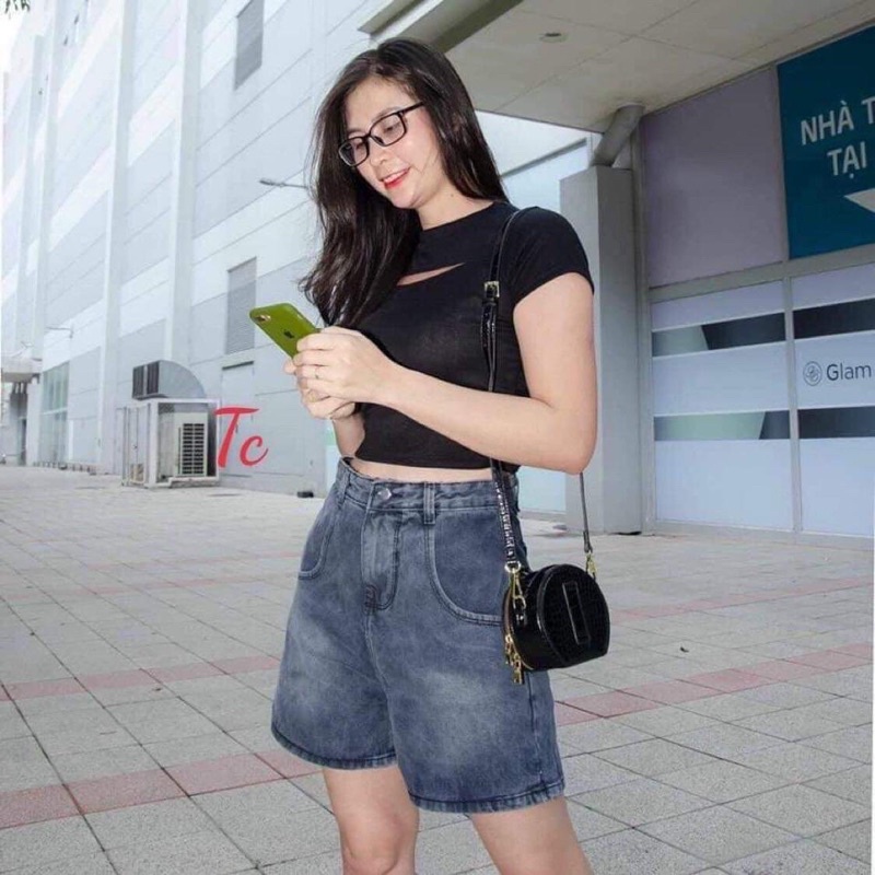 Quần sooc bò khói TC6