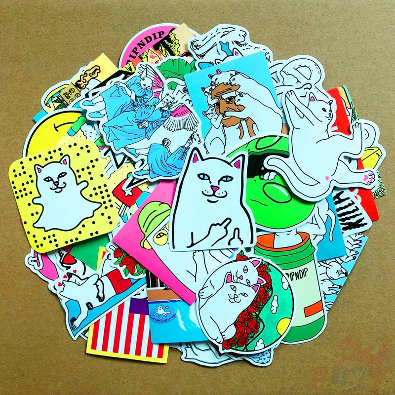 ❉ RipNDip Series 01 Arts Series Stickers ❉ 50Pcs/Set Luggage Laptop Skateboard Doodle Stickers