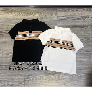 Áo phông polo phối bbr cho bé trai