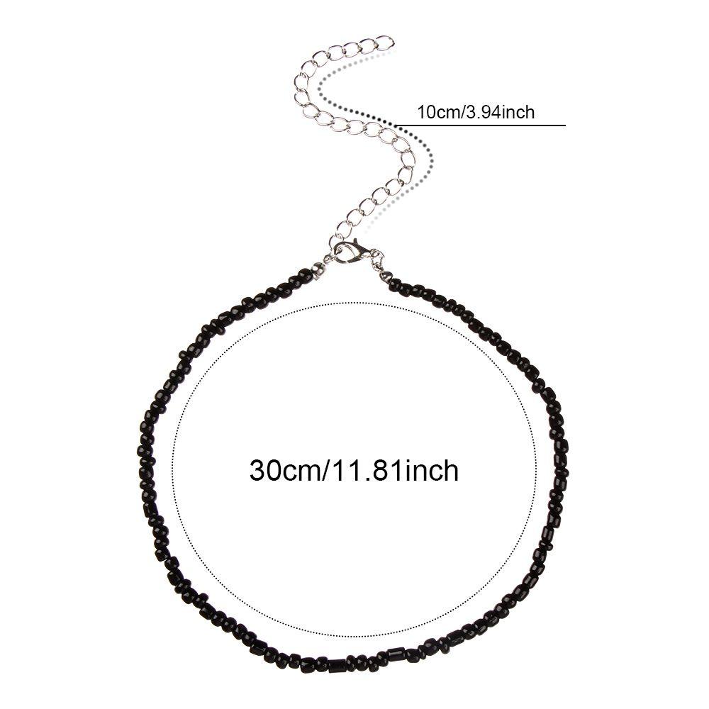 Vòng Cổ Choker Kết Hạt Thủy Tinh Phong Cách Bohemian 1 Thời Trang Đi Biển Cho Nữ