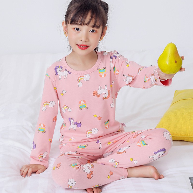 Bộ Quần Áo Bé Gái Bé Trai Dài Tay Size Đại Chất Thun Cotton Mềm Mát Co Giãn Lumla