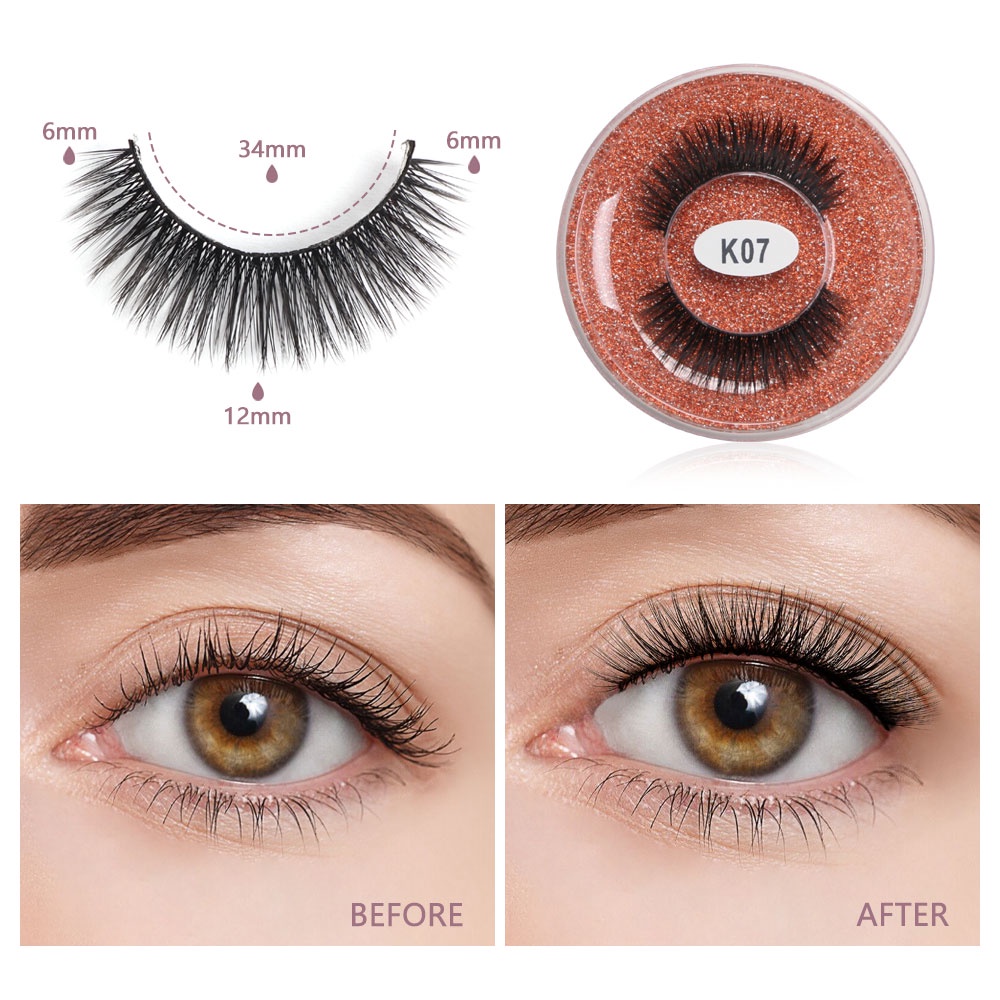 Cặp lông mi giả MAGEFY 3D mềm mại tự nhiên có thể tái sử dụng