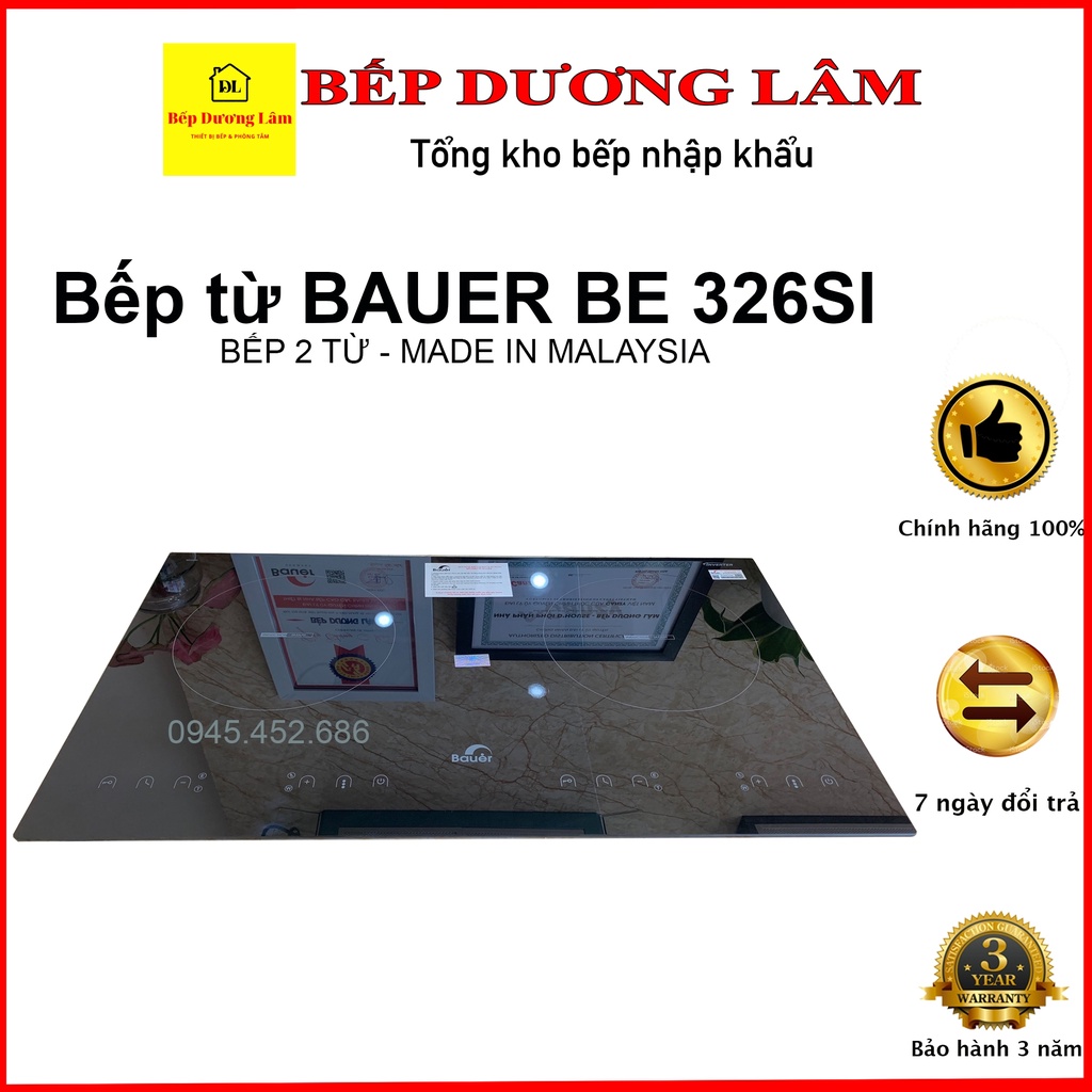 -Bếp từ inverter chính hãng, Bảo hành 3 năm