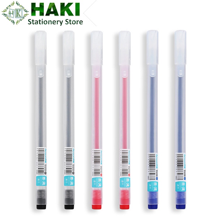  Bút gel mực nước văn phòng 0.5mm HAKI nét chữ đều đẹp đủ màu xanh đen đỏ B46