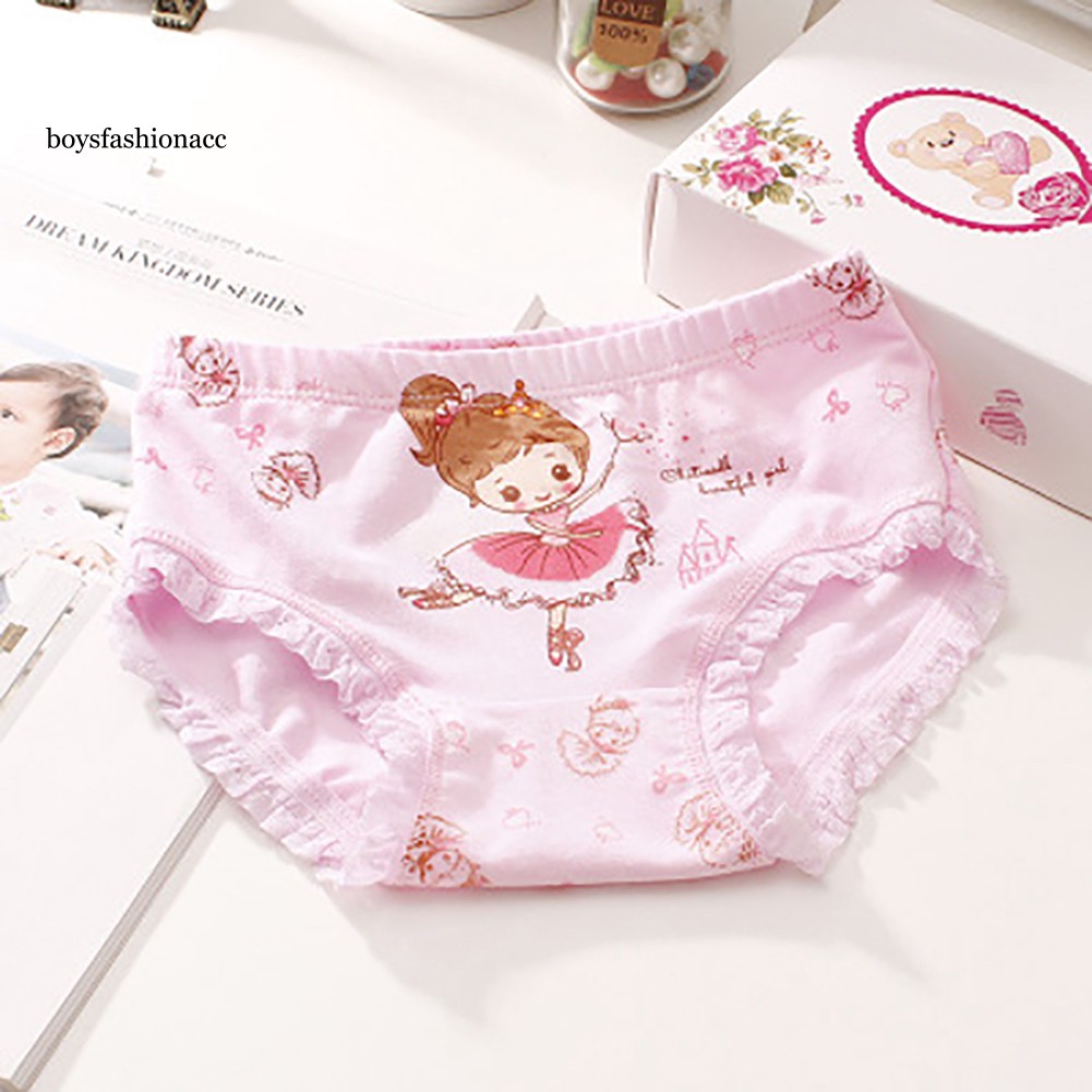Quần Lót Cotton Hoạ Tiết Hoạt Hình Cho Bé