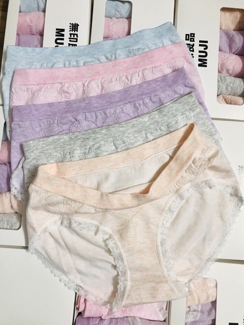 HỘP 5 QUẦN LÓT MUJI LEN TĂM MẪU MỚI