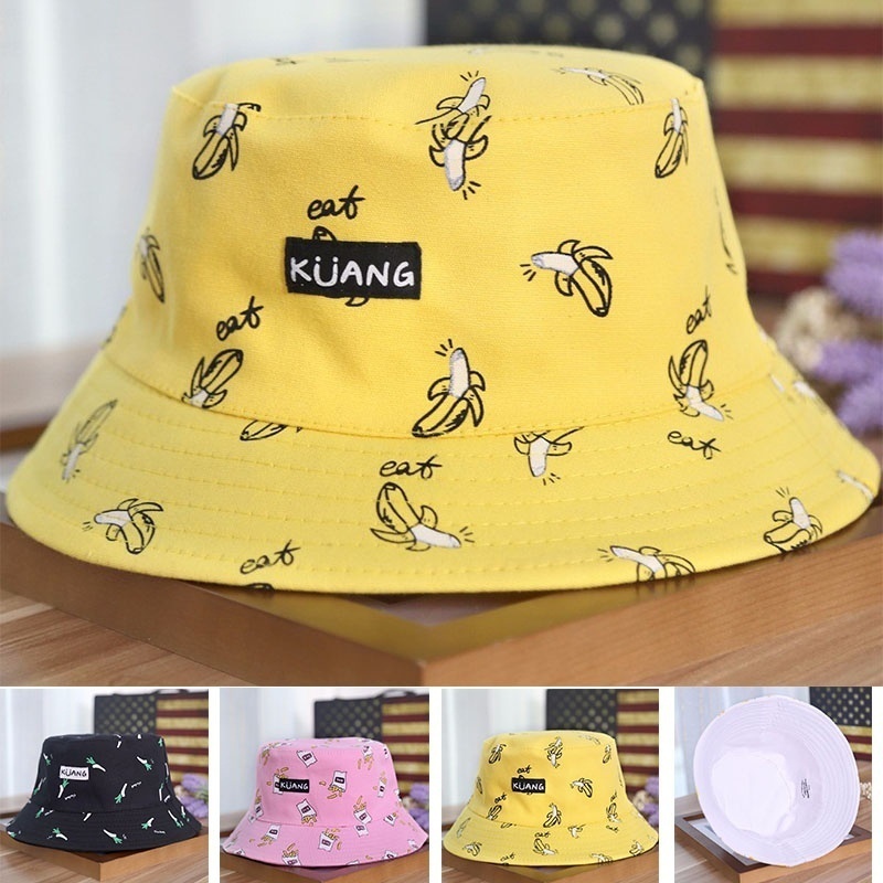 Nón Bucket Chất Canvas Phong Cách Hip Hop Cho Cặp Đôi