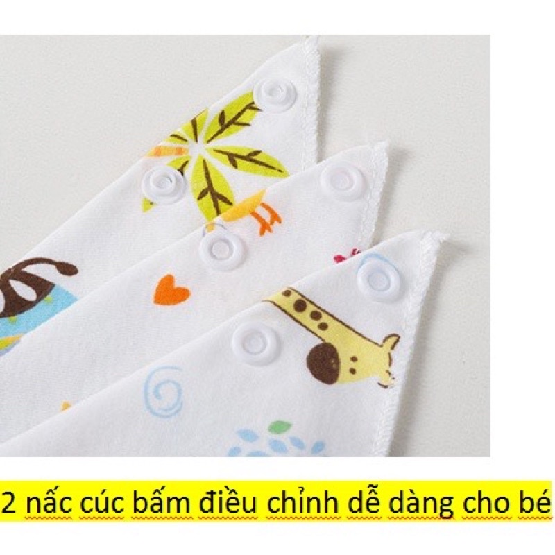 Yếm Cotton tam giác mềm mịn kèm nút bấm