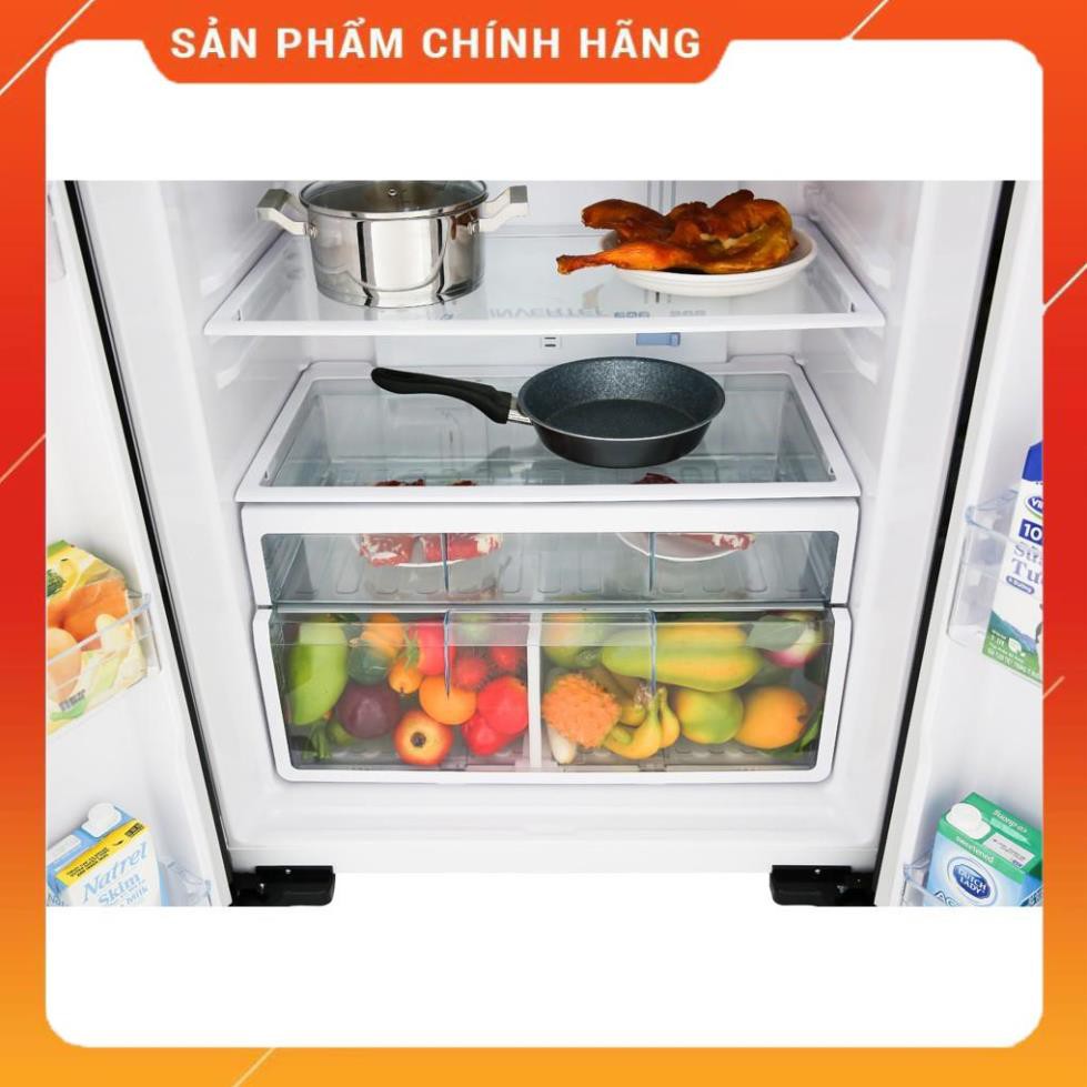 [ VẬN CHUYỂN MIỄN PHÍ KHU VỰC HÀ NỘI ] Tủ lạnh Hitachi 4 cánh màu đen R-FW650PGV8(GBK) - [ Bmart247 ]