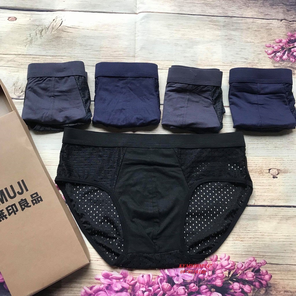 Combo 5 Quần Sịp Nam, Quần Lót Nam Thông Hơi Xuất Nhật, Siêu Mềm, Mịn, Thông Hơi Kháng Khuẩn