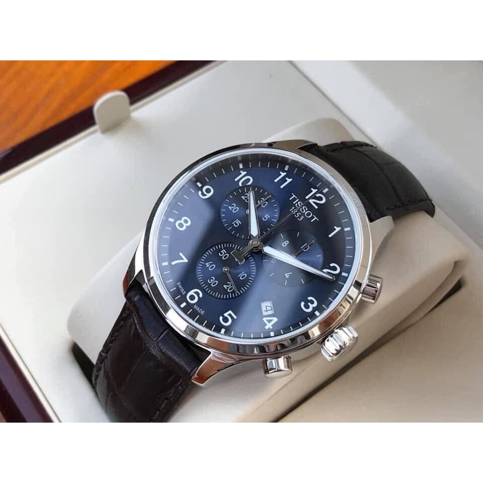 Đồng Hồ Nam Tissot Chronograph analog leather strap model T116.617.16.047.00