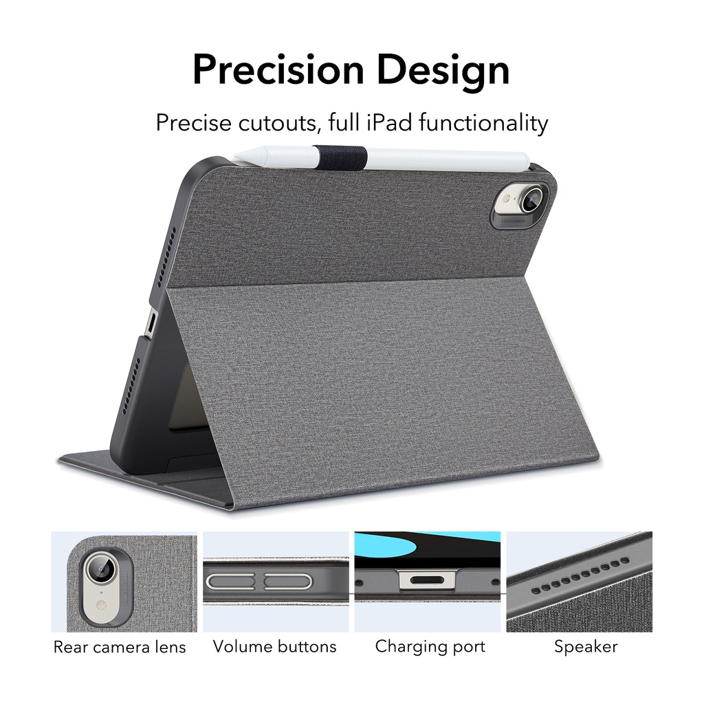 Bao da máy tính bảng ESR tự động thức/ ngủ cho iPad mini 6 (2021) /iPad7/8/9/iPad Pro 12.(2020) /iPad Pro11