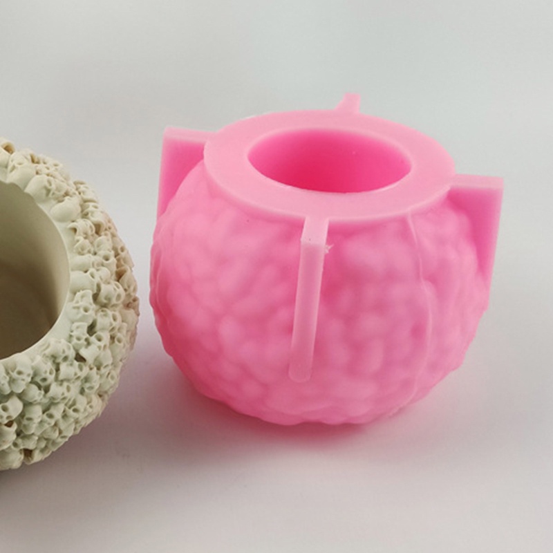 Sa Khuôn Silicon Làm Chậu Hoa Hình Đầu Lâu Trang Trí Halloween