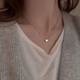 Vòng cổ mặt trái tim nhỏ thiết kế mới đơn giản thời trang thanh lịch cho nữ