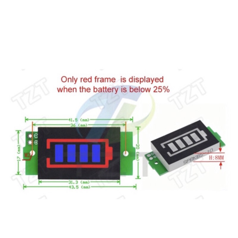 Mạch báo dung lượng pin từ 1S-8S