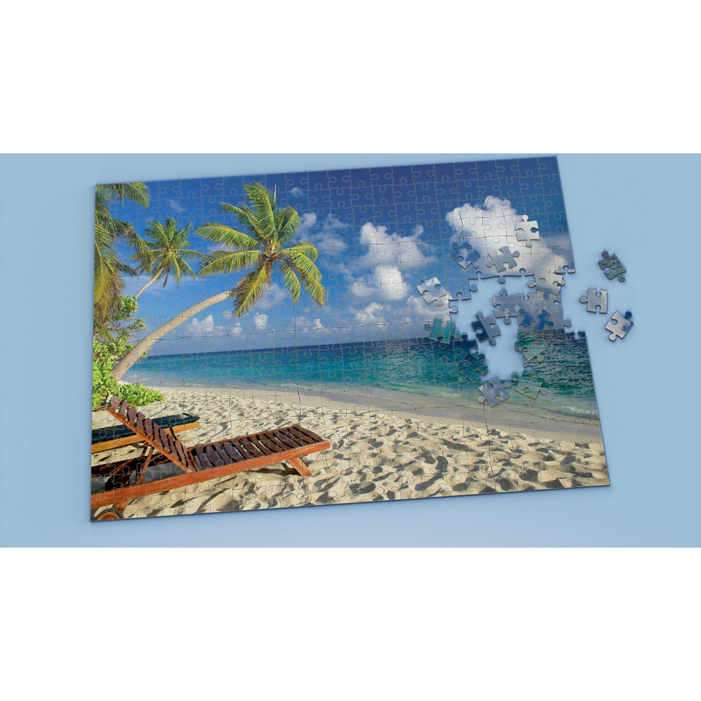 Tranh ghép hình BEACH - Mẫu 3 - Nhận in theo yêu cầu