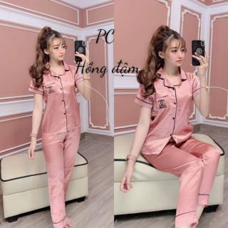 Đồ bộ phi lụa hàng bao chất vải( hình thật nha)