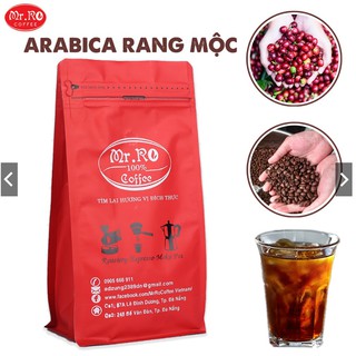 500g cà phê arabica rang xay nguyên chất - rang mộc mr rô