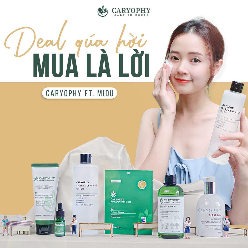 Serum mụn Caryophy cho da dầu ngăn ngừa thâm mụn mụn ẩn mụn bọc mụn trứng cá các loại mụn và thâm hàn quốc 10ml | BigBuy360 - bigbuy360.vn