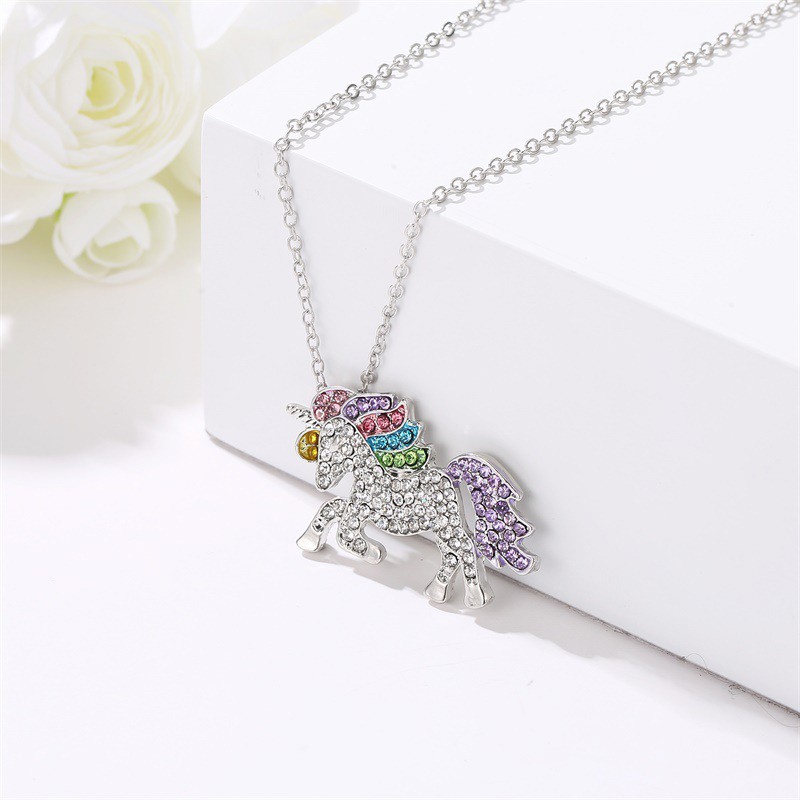 Beautiful Stone Unicorn Pendant