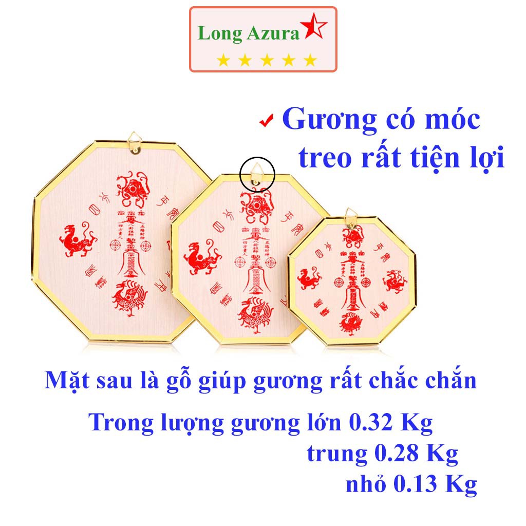Gương bát quái, la tinh, cầu lồi, lõm, phẳng, bằng đồng, phong thủy
