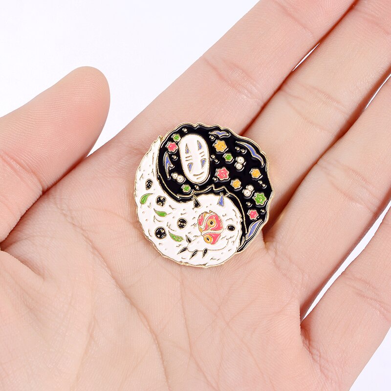 Ghim Cài Áo Hình Công Chúa Mononoke Đáng Yêu