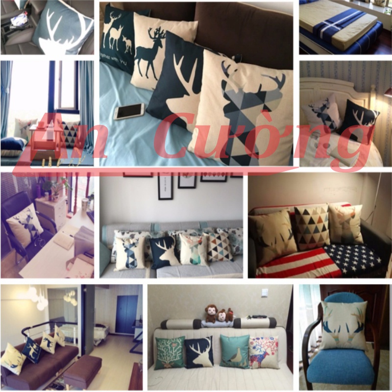 Vỏ gối vuông sofa💖𝑭𝑹𝑬𝑬𝑺𝑯𝑰𝑷💖 Áo gối sofa tựa lưng ghế văn phòng vải gai hiện đại giá rẻ | BigBuy360 - bigbuy360.vn