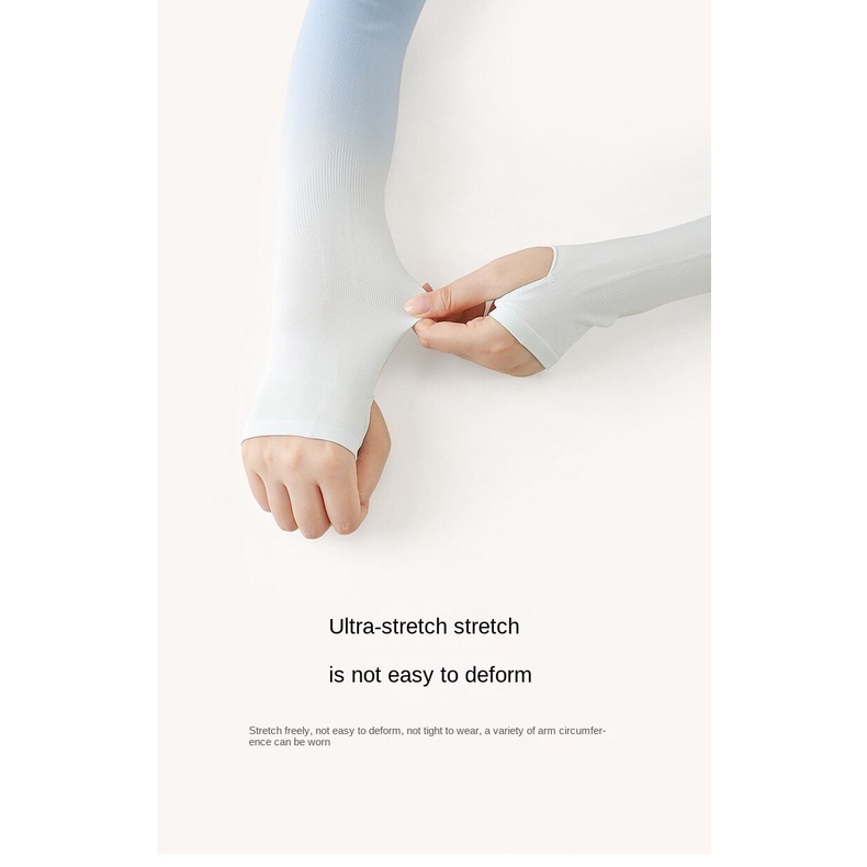 Găng Tay unisex Bằng Lụa Lạnh Mỏng Chống Nắng Tia UV Phong Cách Hồi Giáo Dùng Khi Lái Xe ​Kem Chống Nắng