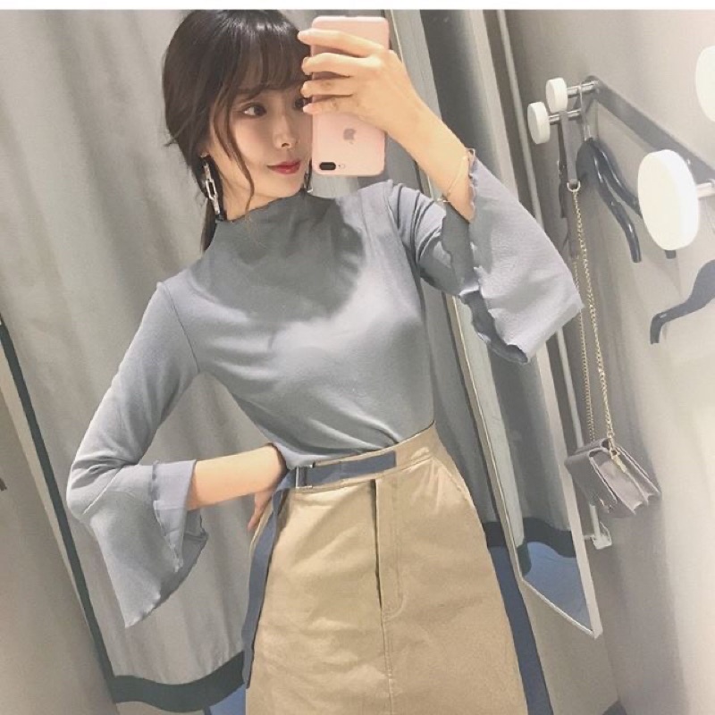 Hàng Sẵn_ Áo thun lệch vai áo nữ tay lững dáng bèo phong cách ulzzang