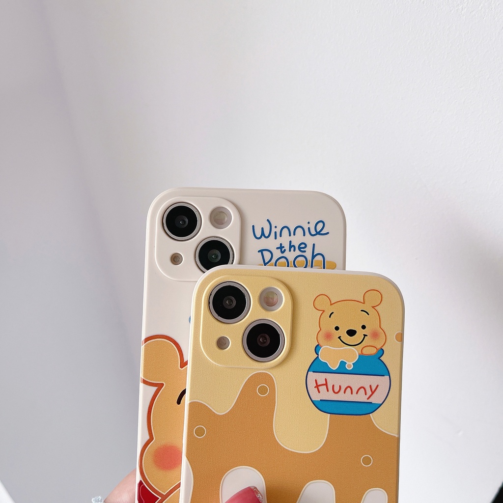Ốp Điện Thoại In Hình Gấu Pooh Dễ Thương Cho iPhone13Pro iP12Pro XS iPhone11 13mini 13Promax 11 12 13 7p