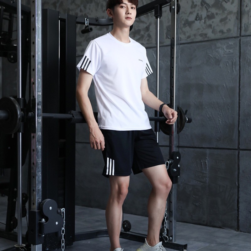 Bộ thể thao nam cao cấp chất cực mát co dãn tốt phù hợp với tất cả các hoạt động thể thao. | BigBuy360 - bigbuy360.vn