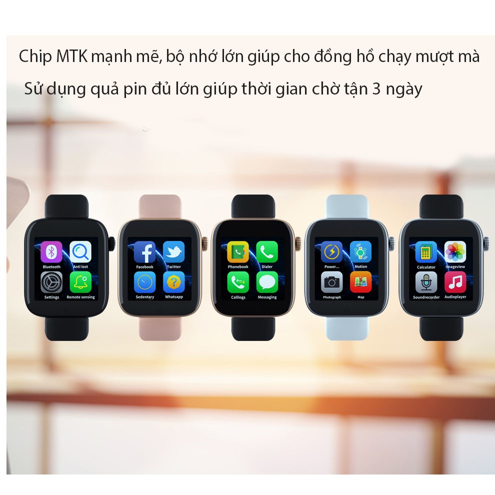 Đồng hồ thông minh smart watch lắp sim nghe gọi S6