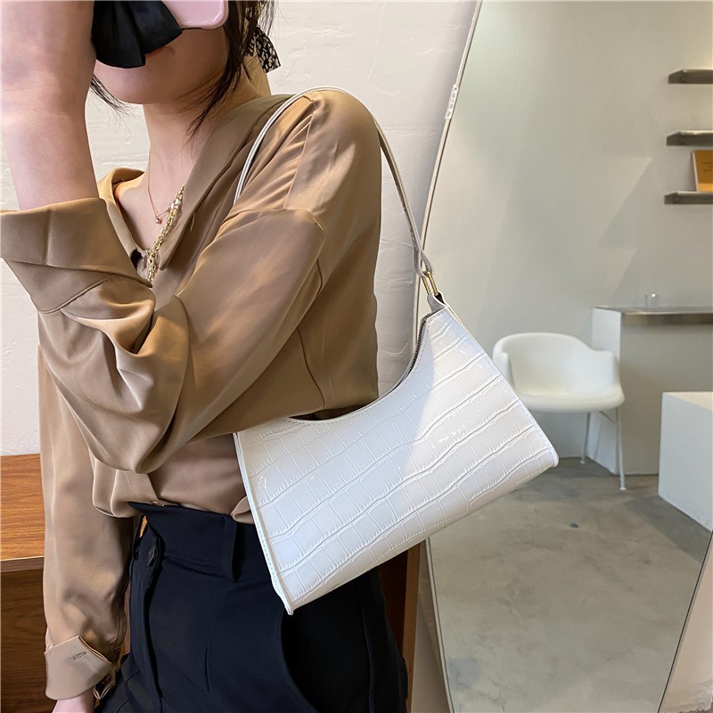 Túi kẹp nách túi xách nữ đeo vai đeo chéo da vân cá sấu sang trọng phong cách hàn quốc -TX009 | BigBuy360 - bigbuy360.vn