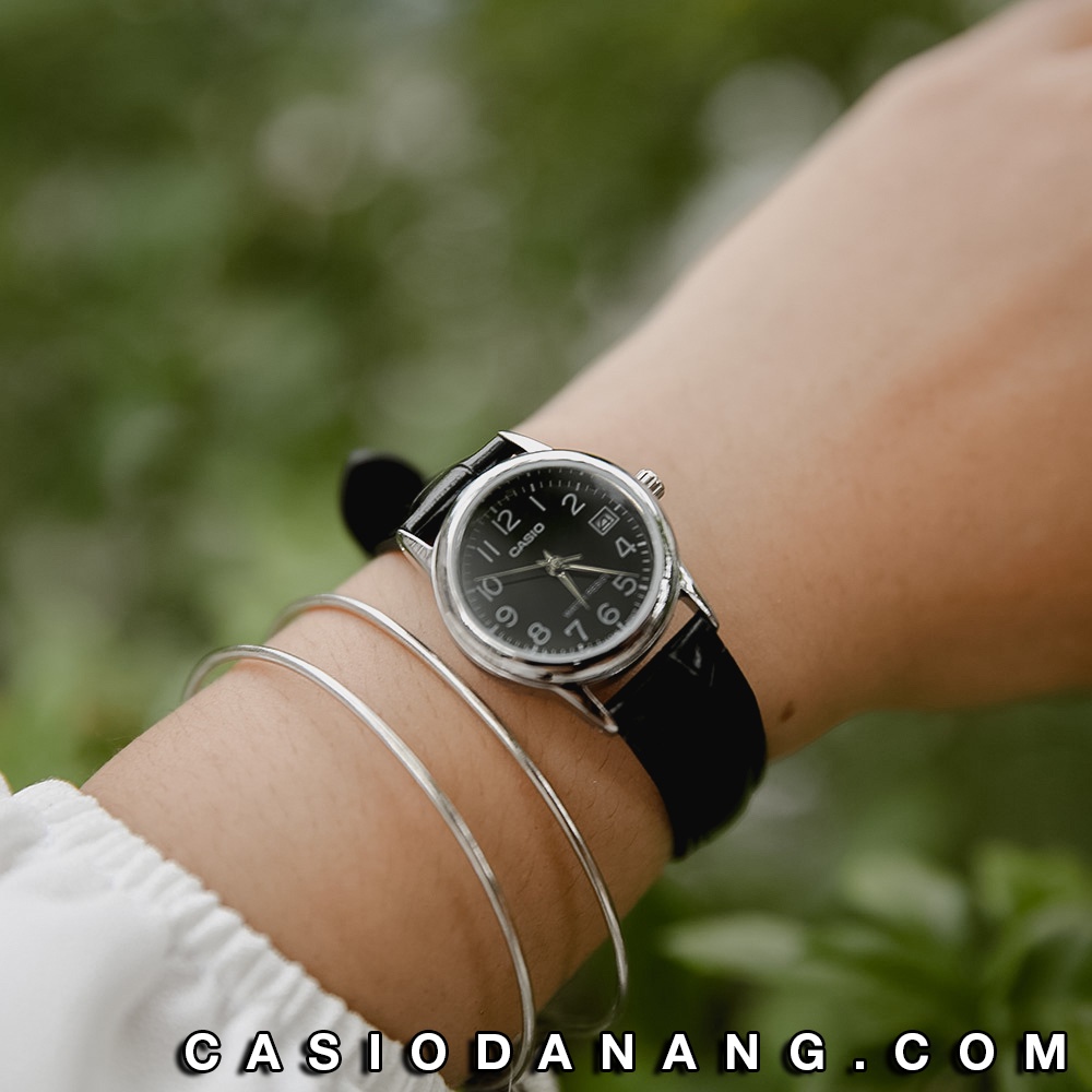 Đồng hồ nữ dây da Casio chính hãng Anh Khuê LTP-V002L-1BUDF (25mm)